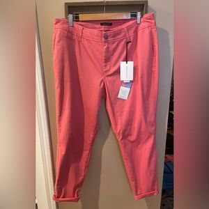 41 Hawthorn Coral Pink Ankle Crop Pants